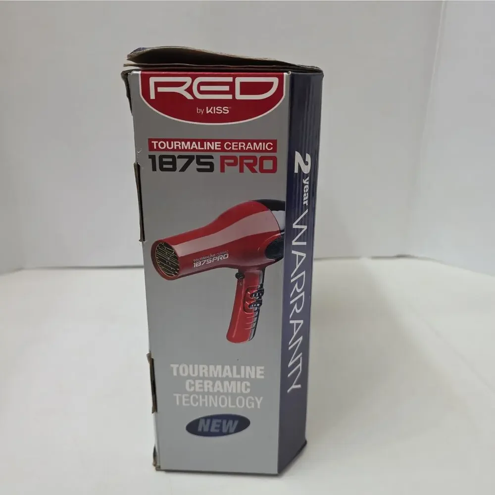 KISS 1875 Watt Pro Tourmaline Ceramic Styling Edition Hair Dryer, 5 Pieces